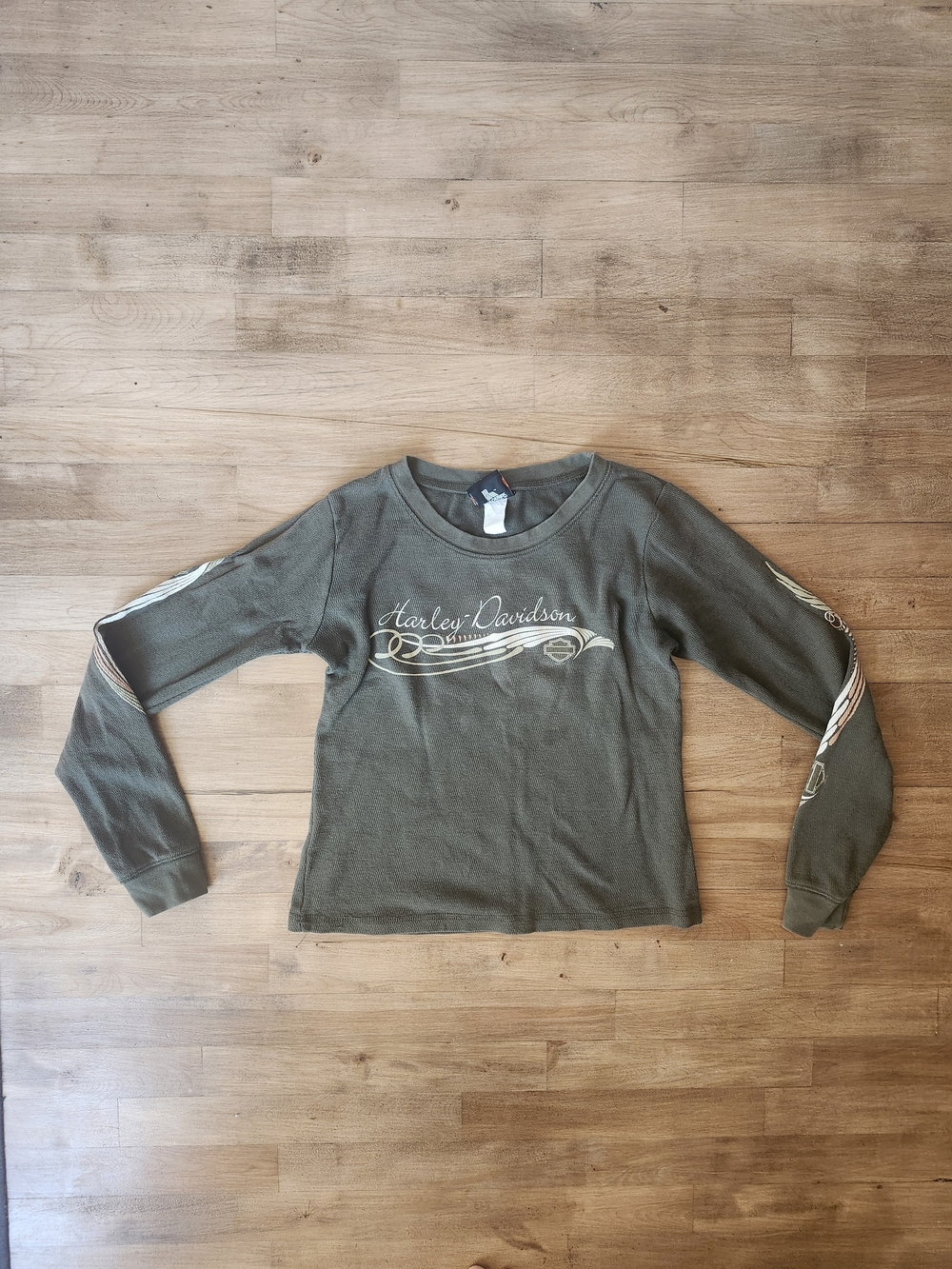 Harley-Davidson Olive Green Long Sleeve Tee